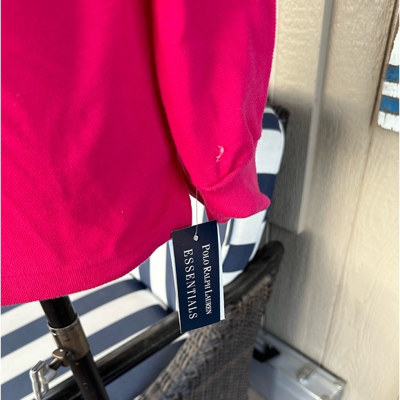 POLO Ralph Lauren NWT Boys Long Sleeve Fuchsia Cotton Pique Knit Shirt - Size 5 - Picture 8 of 9